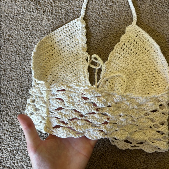 HANDMADE crochet butterfly crop top bralette - Picture 3 of 3